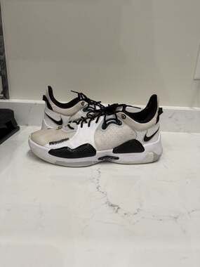 Nike PG 5 TB Team Bank White Black Paul George Basketball Shoes DA7758-100